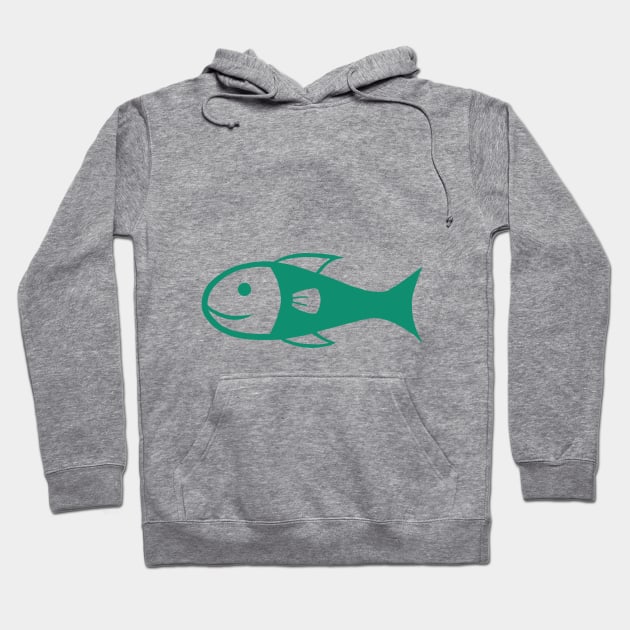 Fishy Symbol (Plain) Hoodie by EdgeKagami